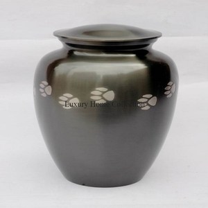 Royal Blue Color Finishing and Birds Designer Engraved Top Quality Urns Memorial <b>Keepsake</b> <b>Ashes</b> Storage Organization Urns & Pots - Product Image 3