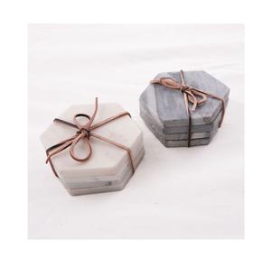 Handmade Marble Tea <b>Coaster</b> <b>Set</b> with Metal Holder New Design Table Top Mats & Pads Direct From Manufacturer - Product Image 5
