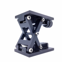 Plataforma Elevadora Manual de Tijera, Compacta, de Posicionamiento Vertical para Alineación Óptica