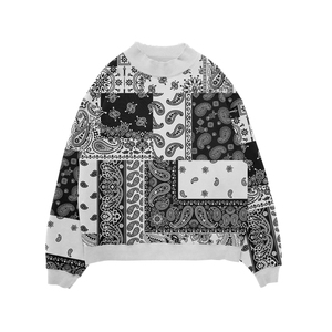Sudaderas y sudaderas con capucha de talla grande de alta calidad para hombre, sudadera de gran tamaño con cuello redondo para hombre, mezcla de algodón básica - Product Image 3