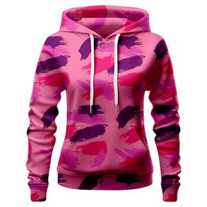 OEM personalizado impreso sudaderas con capucha de punto para las mujeres nueva moda femenina sudadera pulóver lindo manga completa Casual invierno otoño corto - Product Image 1
