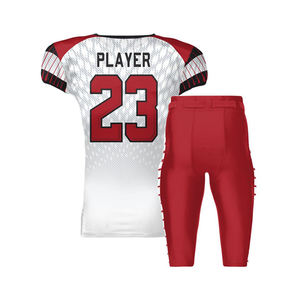 Uniforme de football américain de conception professionnelle respirant à manches courtes tendance mode bas taux OEM ensembles de vêtements de football américain - Product Image 2