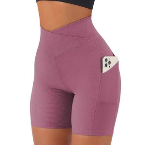 Short de yoga respirant pour adultes, design personnalisé, nouveauté, marque privée, shorts de yoga, vente en gros, OEM - Product Image 1