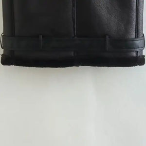 Chaleco de Cuero para Hombre, Sin Mangas, para Motociclista, Chaleco de Piel de Vaca y Cordero, Logotipo OEM, Proveedor de Fábrica de Ropa al por Mayor - Product Image 5