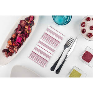 Servilletas con Estampado Guaret Color Borgoña, 40x40cm, Plegado 1/8, Toallitas Secas Suaves, 480 Unidades, B2B - Product Image 2