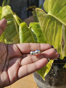 แหวนเงินสเตอร์ลิงสองชั้นสำหรับผู้หญิงแหวนแบรนด์แฮนด์เมดสำหรับ925ขายส่ง - Product Image 3