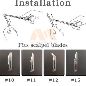 Bisturí Médico, Herramienta Quirúrgica Duradera para Hospitales y Clínicas, Bisturí de Acero Inoxidable de Primera Calidad - Product Image 5