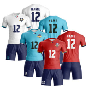 Conjunto de Camisetas Deportivas Unisex con Estampado Personalizado, Ropa Deportiva de Malla de Poliéster y Elastano para Adultos - Product Image 3