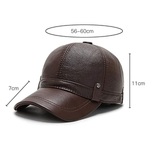 Fabrication de casquettes en cuir pour hommes de qualité supérieure, dernière mode 2024, design tendance, service OEM, couleurs personnalisées, unisexe - Product Image 6