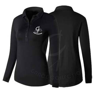 Manufacturer By Grace Collection <b>Long</b> <b>Sleeve</b> <b>Polo</b> <b>Shirts</b> For 100% Cotton Material <b>Women's</b> <b>Polo</b> T-<b>Shirts</b> With Private Label's - Product Image 4