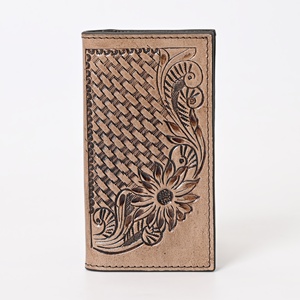 Funda para Pasaporte ANINE, Cuero de Grano Completo, Diseño Floral Occidental, Cartera de Viaje, Tarjetero - Product Image 1