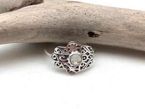 Anillo de piedras preciosas de piedra lunar de Plata de Ley 925, joyería hecha a mano, anillo de estilo bohemio de plata, joyería para mujer, regalo de boda para esposa - Product Image 2