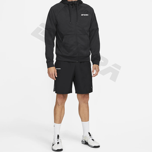 Chaqueta sólida con cremallera con capucha y mangas largas-Prendas de abrigo cómodas y elegantes para todas las estaciones en diseño clásico - Product Image 5
