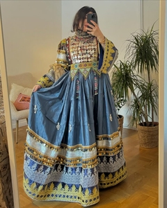 Pakistani Afghani <b>Dress</b> New Trending Pakistan Made <b>Long</b> Frock Beautiful <b>for</b> <b>Eid</b> From WS INTERNATIONAL Beautiful Suit 612 - Product Image 5