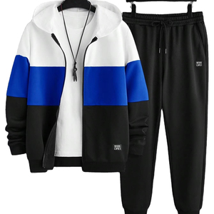 Survêtement en molleton de coton doux et confortable Vêtements de sport élégants et polyvalents pour chaque saison Tissus de haute qualité - Product Image 1