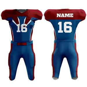 ชุดฝึกซ้อมอเมริกันฟุตบอลคุณภาพดีที่สุด เสื้อสโมสรพิมพ์ลายแบบซับลิเมชั่น ชุดออกกำลังกายสำหรับผู้ใหญ่ ระบายอากาศได้ดี แห้งเร็ว - Product Image 6