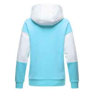 Sudadera informal de algodón con capucha para mujer Sudadera de manga larga Color Block Tech Fleece con bolsillo Bonito diseño con capucha - Product Image 6