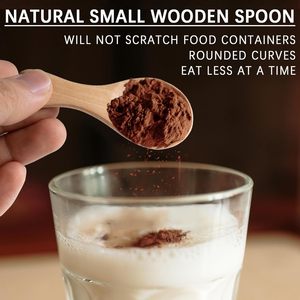 <b>Small</b> Wooden Salt <b>Spoon</b> Solid Wood Condiments <b>Spoon</b> Handmade Honey Teaspoon Seasoning Sugar Coffee Tea Jam Mustard <b>spoon</b> - Product Image 5