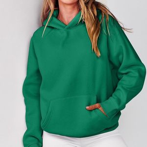 Sudadera con Capucha Extra Grande para Mujer, Personalizada, de Algodón Grueso, Felpa, Invierno, Bordada, Holgada - Product Image 6