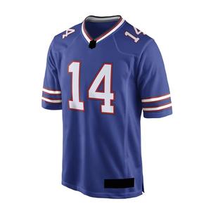 Precio al por mayor de alta calidad 100% poliéster fútbol americano Fan Jersey hecho a medida Unisex XL tamaño bandera patrón de talla grande - Product Image 1