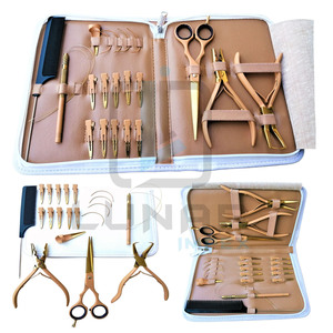 Kit d'outils d'extension de cheveux de couleur Plasma de Tan Gold avec capacité personnalisée et fournissant un étiquetage de marque personnalisé gratuit - Product Image 6