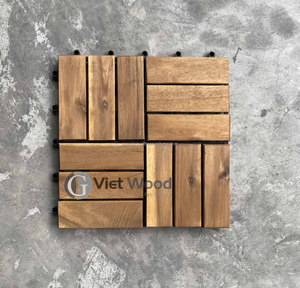 Plancher extérieur en bois d'acacia du Vietnam, écologique, imperméable, antidérapant, design contemporain, finition mate, huilé, à emboîtement - Product Image 5
