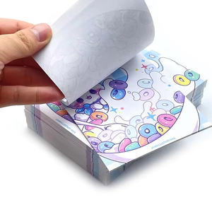 Tùy Chỉnh Nhà Máy Bán Hàng Trực Tiếp Tím Loạt Phim Hoạt Hình Dính <span class=keywords><strong>Memo</strong></span> <span class=keywords><strong>Pad</strong></span> Thân Thiện Với Môi Trường Tái Sử Dụng Ghi Chú Dính Thiết Lập - Product Image 3