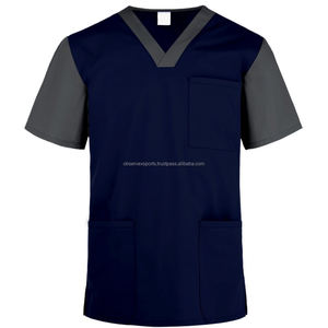 Uniformes de Enfermería de etiqueta privada de alta calidad, conjuntos de uniformes de Hospital, uniforme de enfermera personalizado de diseñador de manga corta - Product Image 3