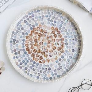 ถาดเสิร์ฟหอยมุกแม่สุดหรูถาดชาคาร์ปีทรงสี่เหลี่ยมผืนผ้าไม้เอ็มดีเอฟคุณภาพสูงปรับขนาดได้ตามต้องการ - Product Image 6