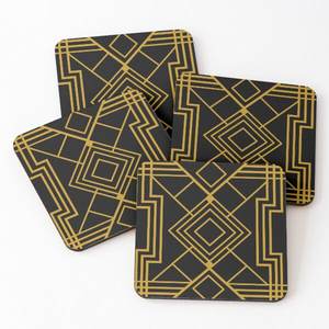 New Design Wood Coasters <b>square</b> Gray Color with Printed Kitchen Supplies <b>Placemats</b> Hot Selling Kitchen Ware Slate Coasters - Product Image 2