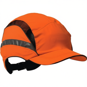 Casquette de sécurité First Base 3 Classic Hi-Vis 52-65 cm Orange Signal, imperméable, EN812A1 EN471 3M, pour chapeaux et casquettes promotionnels - Product Image 3