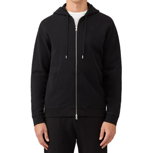 Sweat à capuche zippé en coton 100 % de qualité supérieure pour hommes, personnalisable, décontracté, anti-plis, design bouclé, pour le printemps, taille XL - Product Image 1