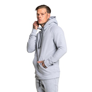 Sweat à capuche pour homme, style basique, tissu polaire, capuche réglable, manches longues, poche kangourou, doux et décontracté, streetwear - Product Image 1