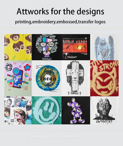 T-shirt uni surdimensionné de haute qualité avec broderie T-shirt en coton vierge personnalisé pour hommes - Product Image 5