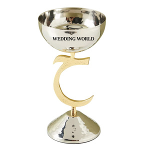 Oro acabado Metal Bakhoor calidad Superior hecho a mano diseñador incienso titular hogar decorativo lujo metal Mubkhar - Product Image 5