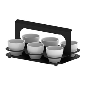 Panier à gobelets en papier Lopo, 6 pièces, pour la vaisselle de fête et les décorations de table - Product Image 1