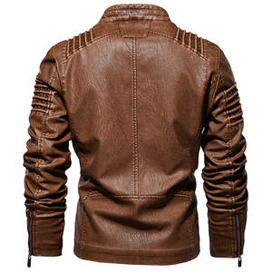 Chaqueta de calle de piel de vaca de invierno para hombre de diseño personalizado en colores personalizados - Product Image 3