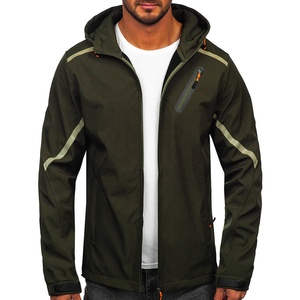 Vestes coupe-vent à coquille souple pour hommes, manteaux imperméables à glissière pour la randonnée, coupe-vent pour le sport et la course à pied Jacek - Product Image 1