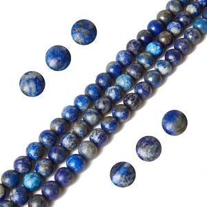 Beadsnfashion Venta al por Mayor de Fábrica, Cuentas Sueltas de Lapislázuli de 8mm, Piedra Roja para Fabricación de Joyas DIY, Collares, Pulseras, Pendientes - Product Image 1