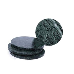Elegant Stylish Design round Marble Coasters Thick and Durable <b>Organic</b> Stone Mats/<b>Pads</b> for Drinks and Beverages - Product Image 3