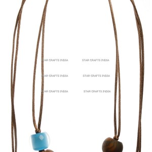 สร้อยคอเครื่องประดับแฟชั่นทันสมัยมีหลายสีสร้อยคอลูกปัดเรซินดีไซน์ทันสมัยปรับแต่งได้ใหม่ - Product Image 6