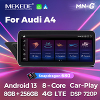 Reproductor de video con pantalla táctil Android MEKEDE 1920*720P Qualcomm 680, radio estéreo para automóvil con cámara trasera para Audi A4 A4L A5 2008-2014