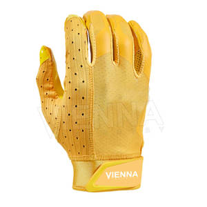 Hot Sell Leather <b>Football</b> Receiver <b>Gloves</b> Custom Printed Breathable Lightweight Anti-Slip Palm % High Quality <b>Youth</b> American - Product Image 4