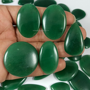 Cabochon d'aventurine verte naturelle, forme mixte, pierre précieuse en vrac pour bijoux, polissage, cadeau merveilleux pour elle - Product Image 6