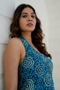 Vestido Midi Estampado Mandala Sienna, Estilo Gitano, Tirantes Finos, Veraniego, Elegante, con Volantes, Lavable, Corte en A, para Fiesta o Viaje - Product Image 2