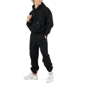 2025 Pantalon de survêtement épais en coton épais 100 avec logo personnalisé Survêtement à capuche 500gsm épais français éponge Baggy Fit Survêtements pour hommes - Product Image 5