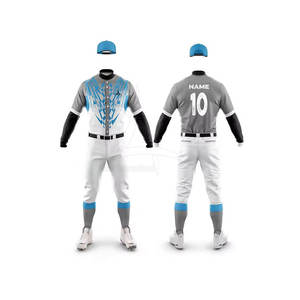 Nueva Llegada Conjuntos de Uniformes de Béisbol Personalizables Duraderos Transpirables de Secado Rápido 100% Poliéster Ropa Deportiva para Equipos al Aire Libre - Product Image 1