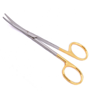 Venta superior Acero inoxidable alemán 420J2 TC Mcindoe Metzenbaum Tijeras Instrumentos quirúrgicos médicos curvos y rectos - Product Image 1