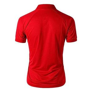 Jersey de punto antiarrugas con logotipo bordado de algodón antibolitas transpirable informal personalizado de alta calidad para hombre - Product Image 4