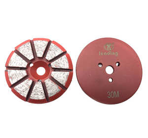 Disque de meulage diamanté <span class=keywords><strong>à</strong></span> liaison métallique CPS de 3 po / 76 mm, 10 segments biseautés, avec 3 trous M6 pour meuleuses de sol <span class=keywords><strong>à</strong></span> visser - Product Image 3